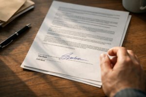 The Signature at the Bottom of the Page